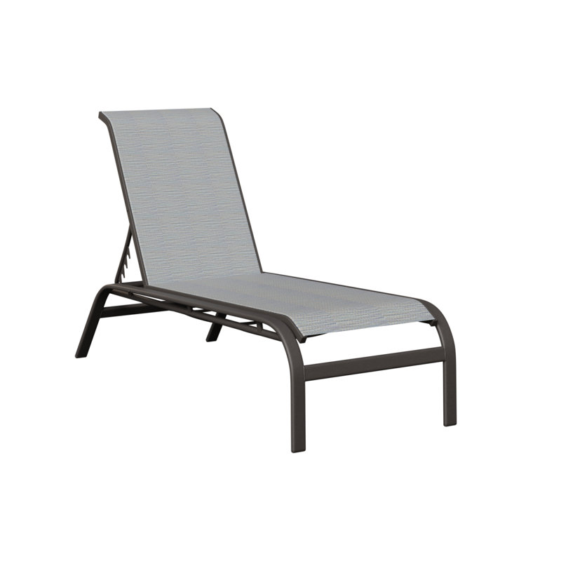 Chaise longue berçante en graphite moucheté Berlin, Gris clair, Graphite moucheté