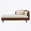 Chaise longue de rangement avec coussins moelleux