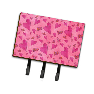 Metal Wall Organizer with Key Hooks