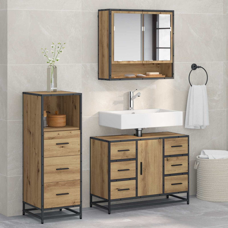 Vanity & Mirror Set