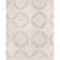 Bernon Hand Tufted Viscose/Wool Damask Rug in Silver/Ivory