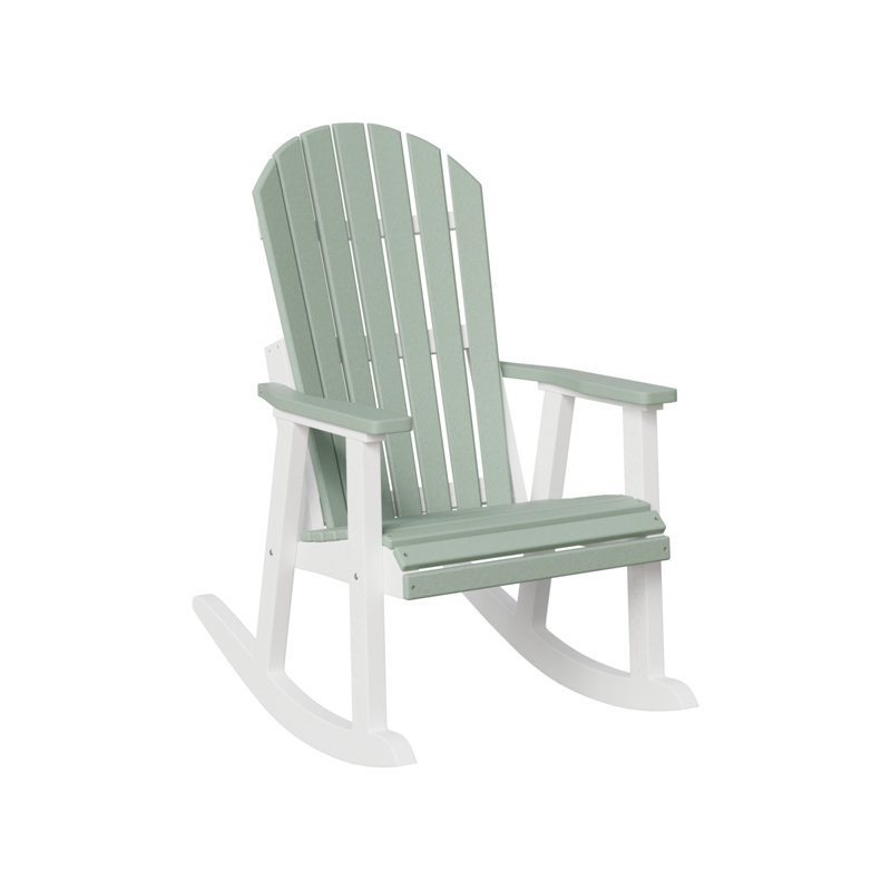 Chaise berçante Comfo, Écume de mer / blanc
