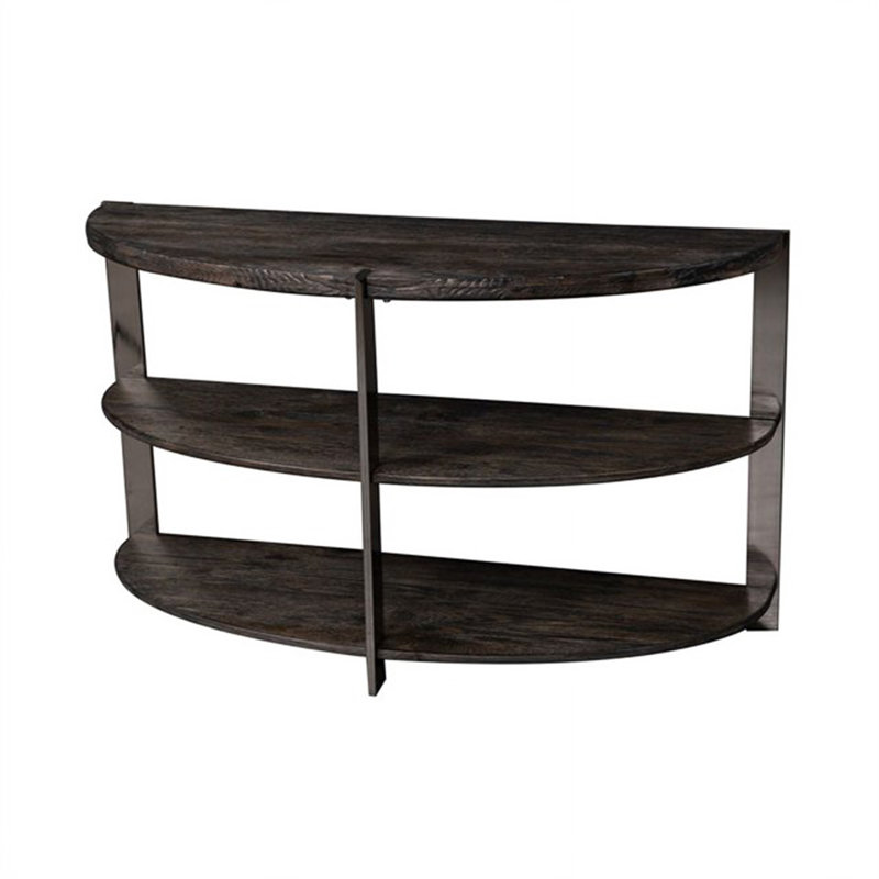 Console Kalne en forme de demi-lune avec 2 tablettes ouvertes