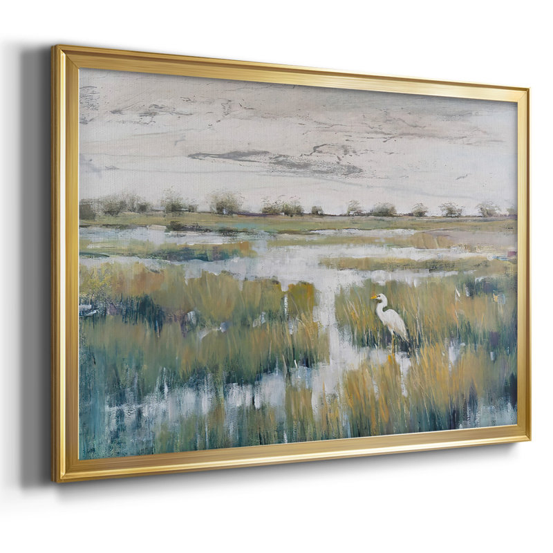 Marshland View VI, reproduction d'art sur toile, Or, H 26 po x l 38 po x P 1,5 po