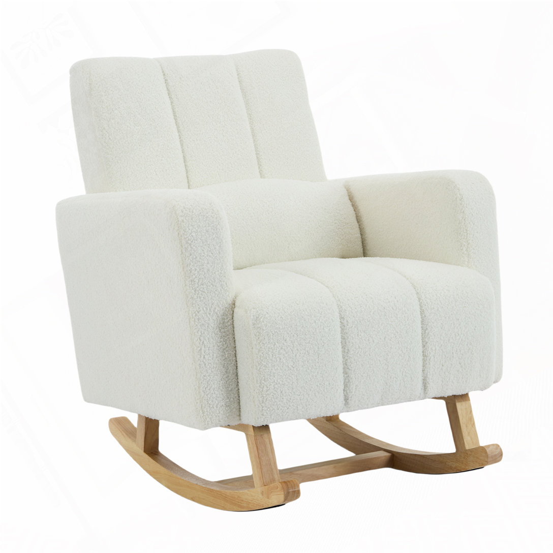 Isabelle & Max™ Teddy Velvet Fabric Rocking Chair | Wayfair
