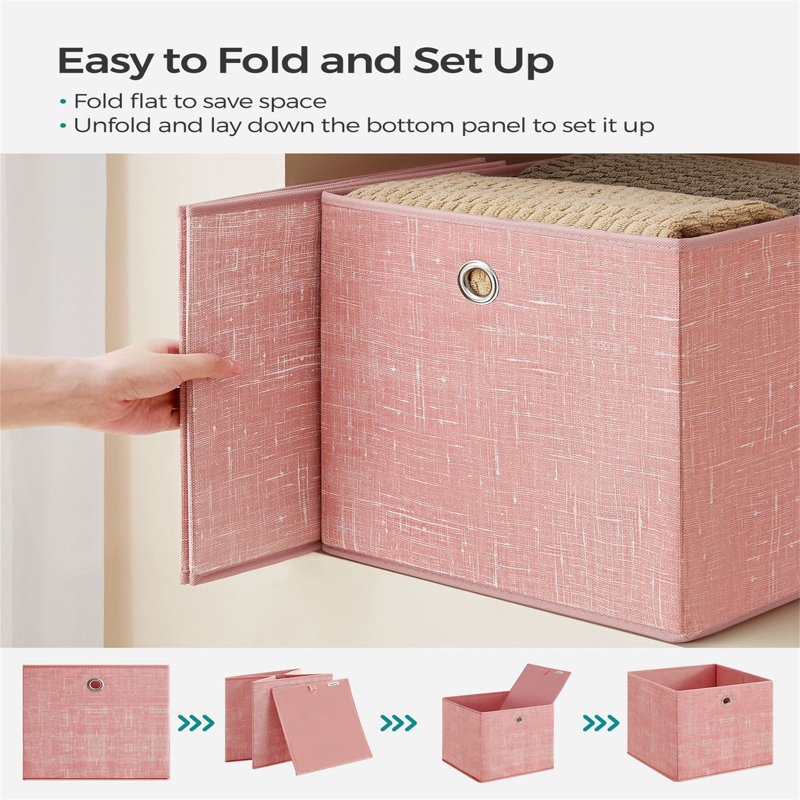 Rebrilliant Fabric Storage Bag, Pink