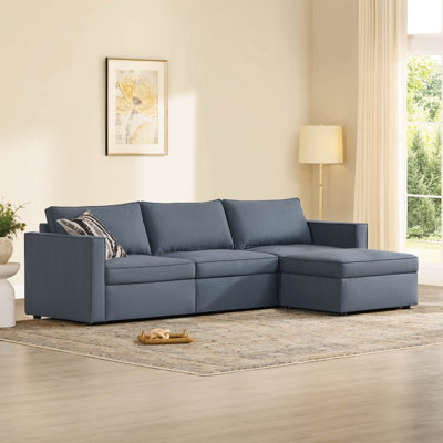 Canapé modulaire convertible avec rangement
