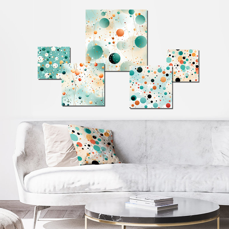 Castleton - Polka Dots Wall Decor Set Of 5