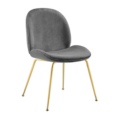 Chaise Lotus Gold - bleu - ensemble de 4