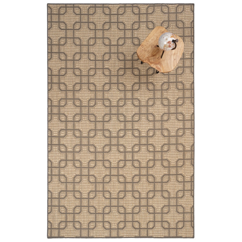 Chenyu Jute/Sisal Geometric Indoor Rug, Rectangle 10' x 14'