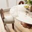 Round Stone Danner Solid Wood Pedestal Floral Shape Kitchen Dinner Table For 4/6/8-932909969-932909971