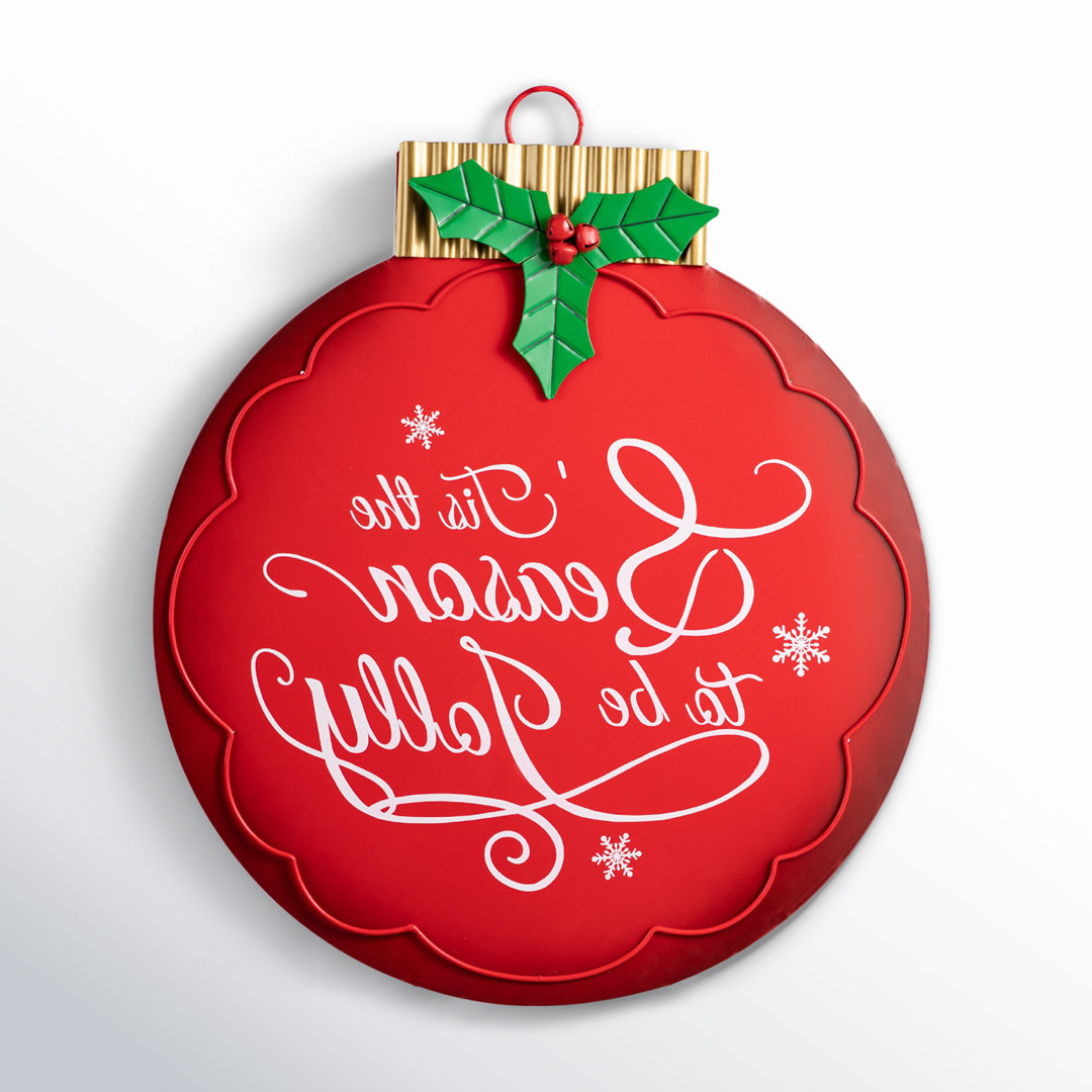 32"H Large Metal Christmas Ornament Yard Stake Or Wall Decor(KD,Two Function) The Holiday Aisle®