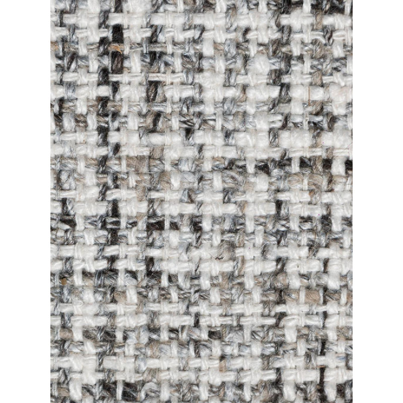 Struttura Hand Loomed Rectangle Indoor Area Rug in Ivory Charcoal, Rectangle de 5 pi x 8 pi