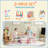 Zoomie Kids Kids Table And Chair Set, 3 Pieces Height Adjustable Toddler Table And Chair Set With Storage, Activity Table And 2 Chairs, For Playroom, Nursery, Classroom, Aged 18 Months To 5 Years-1669063249