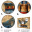 Bleu et beige déesse égyptienne I - Égypte, art mural-554453693-554453687