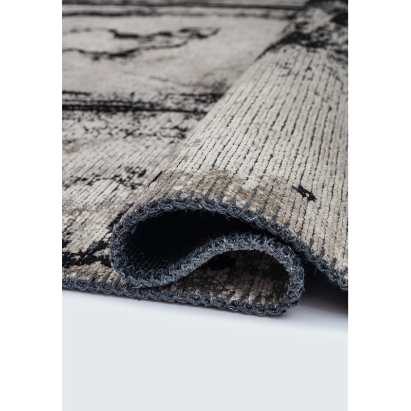 Dekyla Abstract Hand Loom Indoor / Outdoor Area Rug, Rectangle 5'3" x 7'7"
