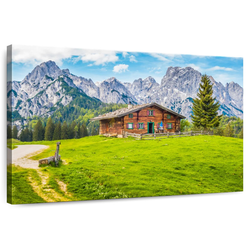 Alvord Chalet In The Alps, 8" H x 12" W