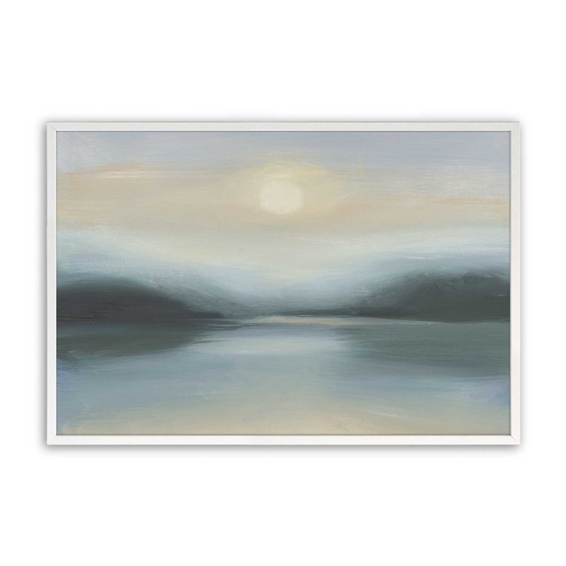 «Last Sunset of Spring II» par Ethan Harper, reproduction d'art, Impression sur cadre ouvert sans papier mat, Blanc