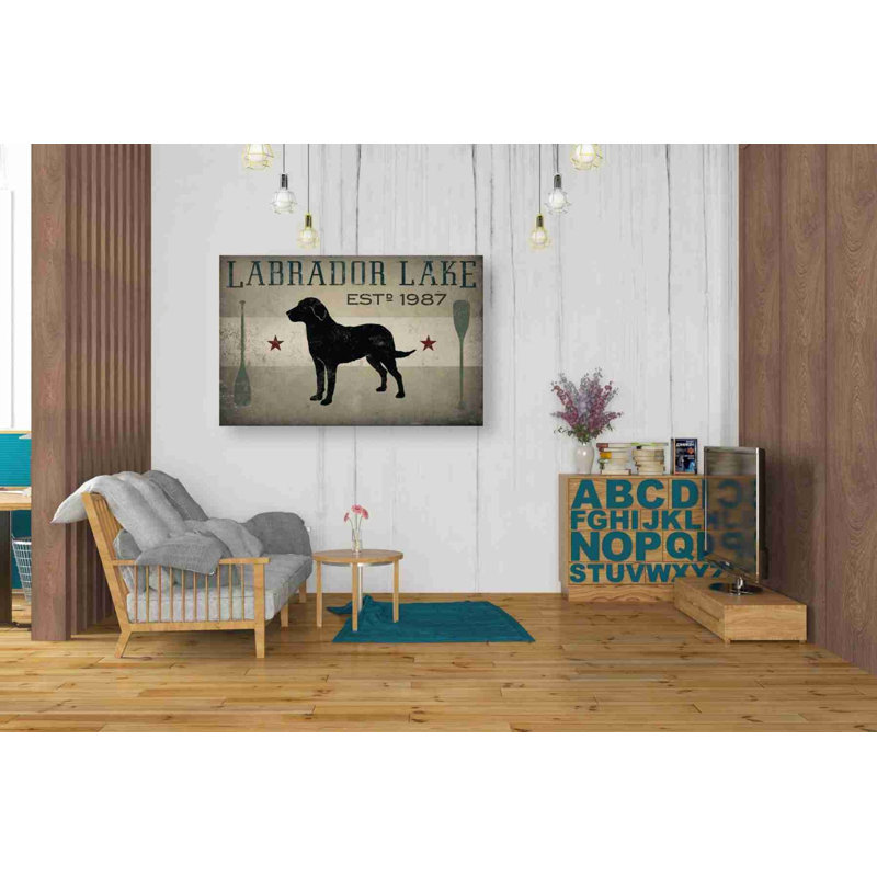 «Labrador Lake» par Ryan Fowler, art mural sur toile, H 26 po x l 40 po x P 1,25 po
