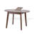 Illyssa 35.5 " Extendable Round with Solid Wood Base Dining Table-402403503