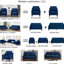 Chaise en velours bleu marine, confortable, salon et chambre à coucher, fabrication, pour chambre, chambre à coucher