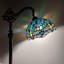 Lampe sur pied Phillipsville Tiffany en forme de libellule en verre coloré avec ampoule à DEL avec col-de-cygne et l 20 po x P 12 po x H 63 po