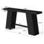 Console noire 70,8 pouces, canapé très long moderne