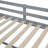 Twin Size Low Loft Bed with Rolling Desk, Shelf and Drawers - Grey