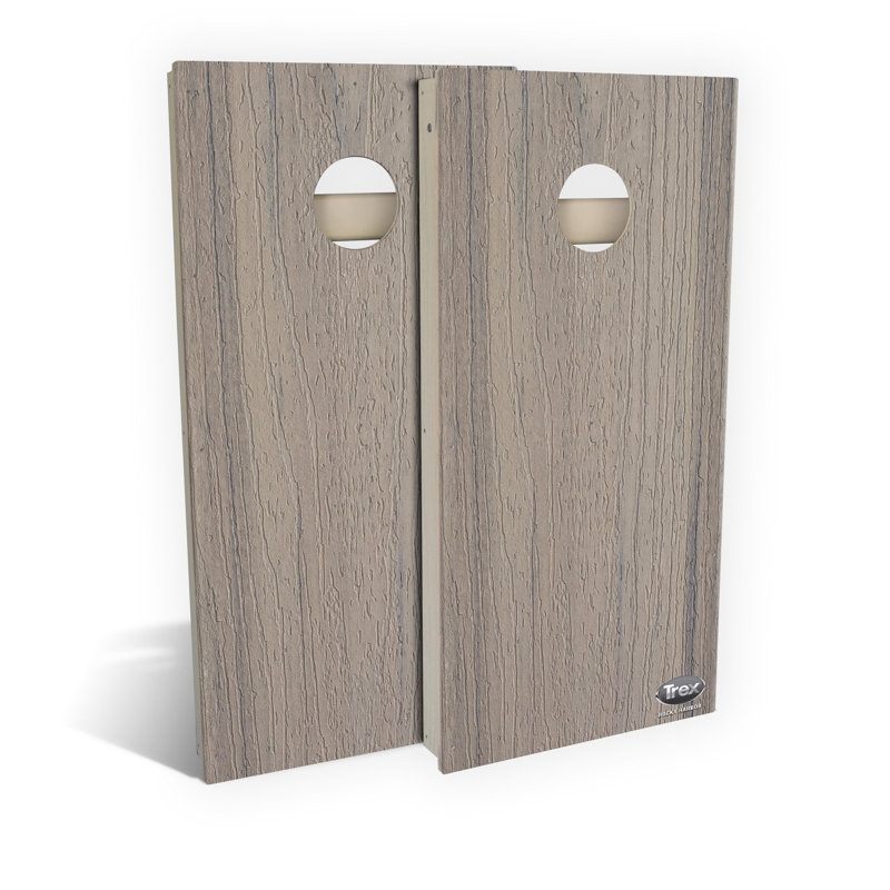 Ensemble de jeu de cornhole Trex Rocky Harbor | Comprend (2) planches (8) sacs et accessoires optionnels