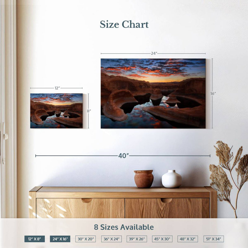 Alvord Quiet Lake Powell, 16" H x 24" W