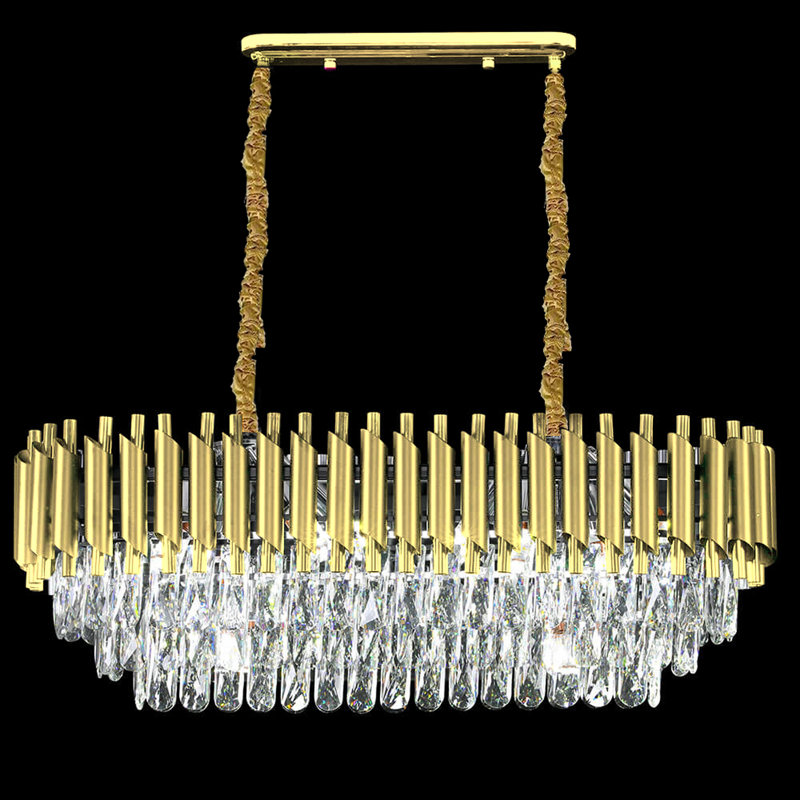 Aspacio 10 - Light Chandelier, Gold