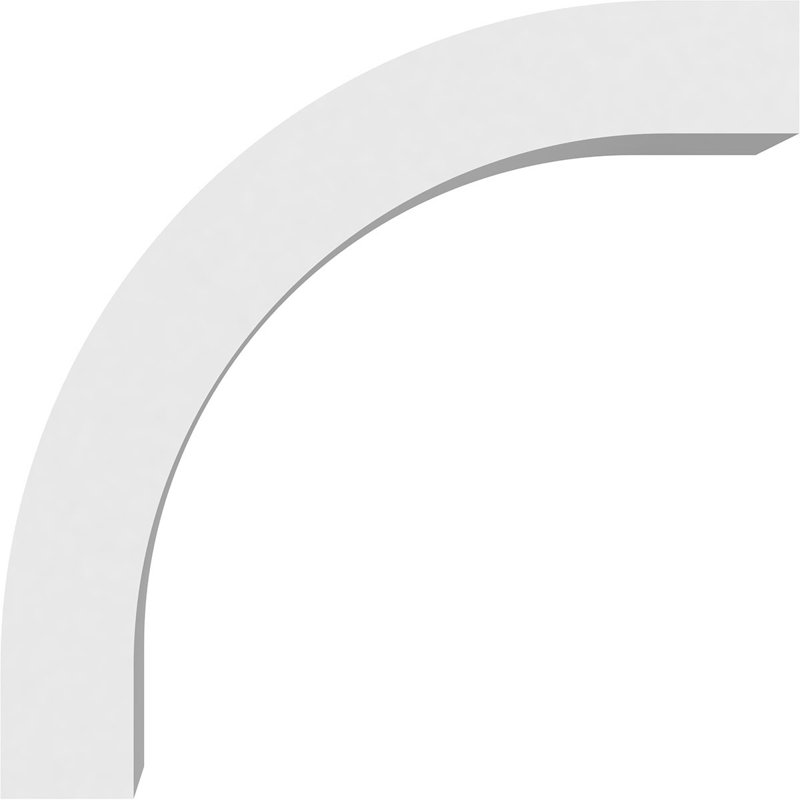 5"W x 12"D x 12"H Standard Heritage Architectural Grade PVC Knee Brace, 12"H x 5"W x 12"D