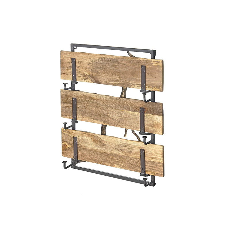 Dipalma 3 Piece Solid Wood Tiered Shelf