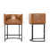 27" H Counter Height Bar Stools Set Of 2, Modern Barrel Counter Stools With Backrest And Arms, Metal Frames, Linen Fabric Upholstered Accent Barstools For Kitchen Island
