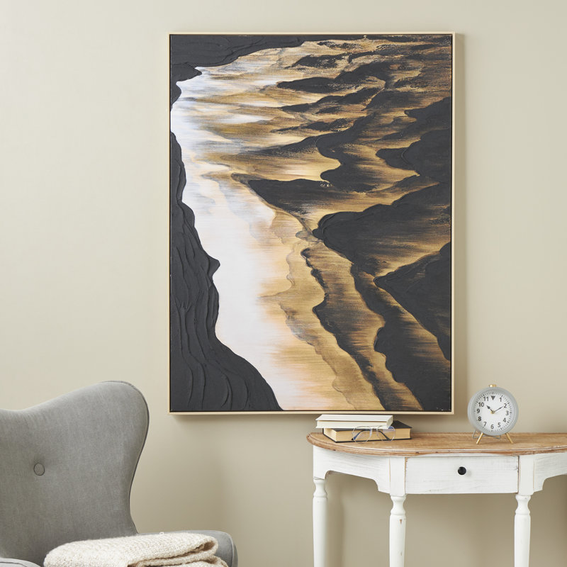 Alexio texturé abstrait - reproduction d'ombre sur toile