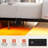 Zoller Floating Bed Frame with LED & Charging Station, Modern Metal Platform Bed, No Box Spring Needed-812422484