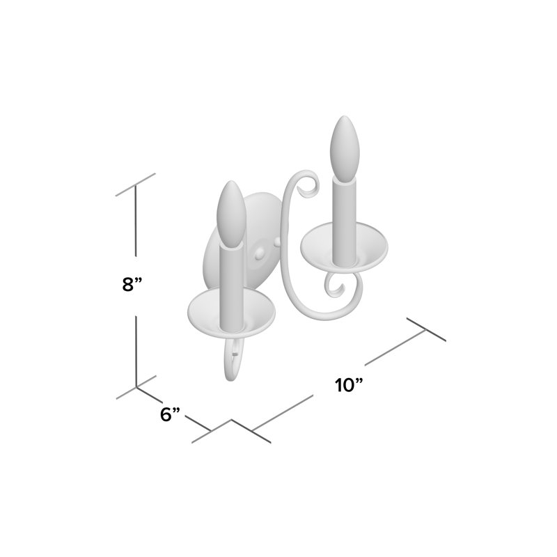 Solvey Candle Wall Light, Oil Rubbed Bronze