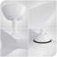 Ventilateur de plafond de 38 pouces sans lumière, ventilateurs de plafond intérieurs et extérieurs modernes avec télécommande pour moteur à courant continu pour chambre à coucher, salon