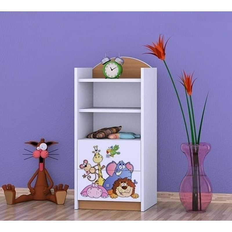 Delia 96cm H X 45cm W Kids Cube, Natural