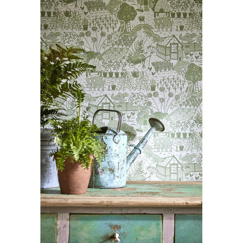 The Allotment Wallpaper, Dove
