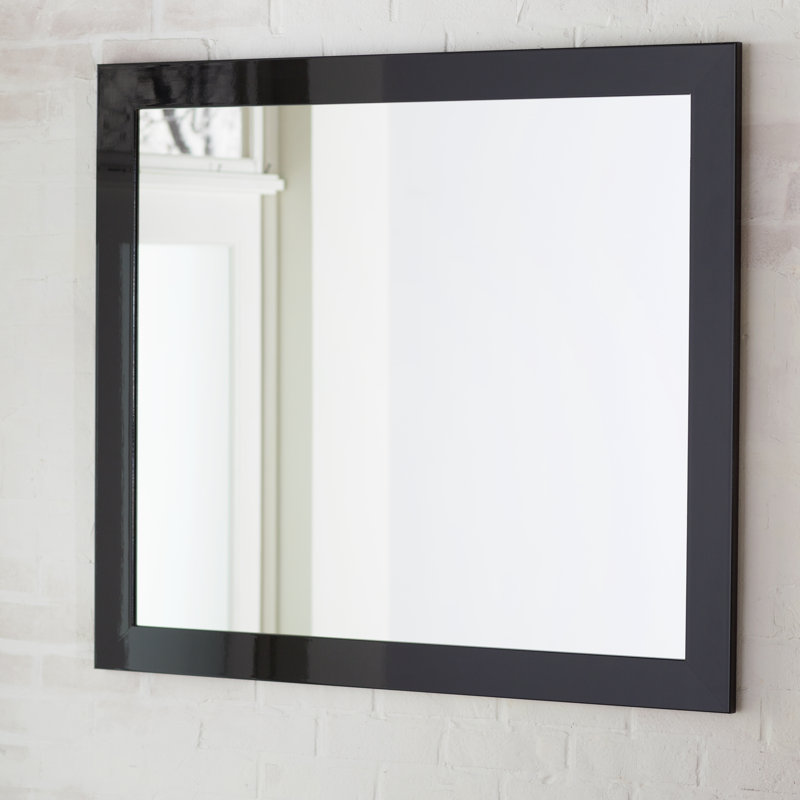 Miroir Dematteo, H 38,5 po x l 32,5 po, Noir