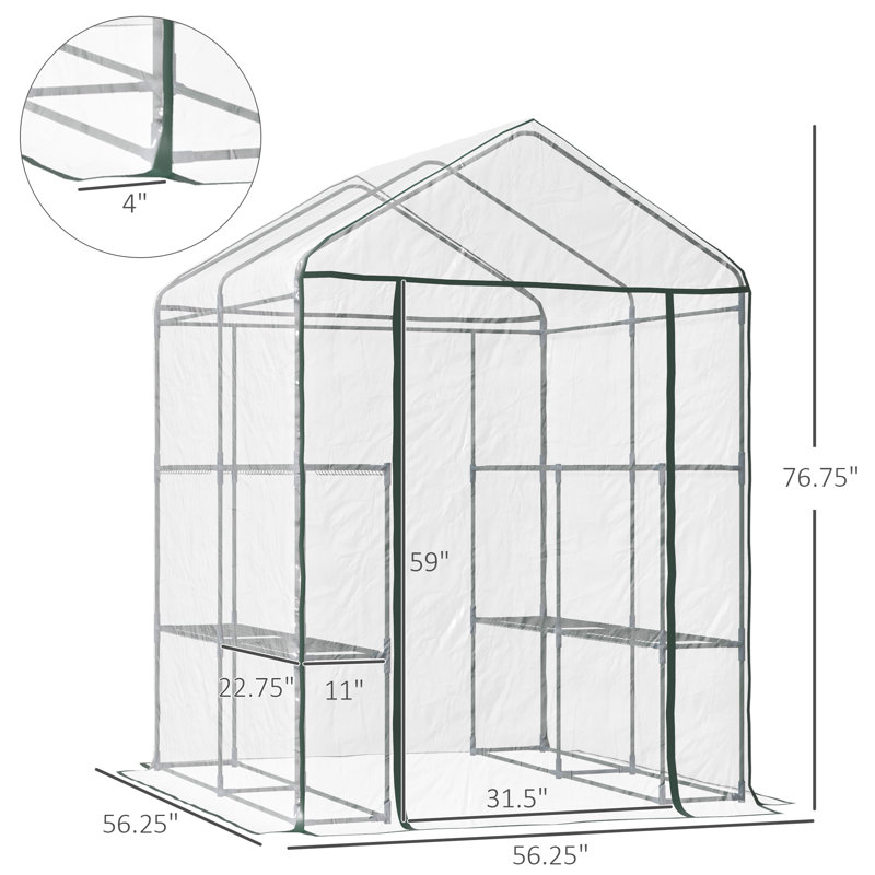 Ensemble de serre, serre portable
