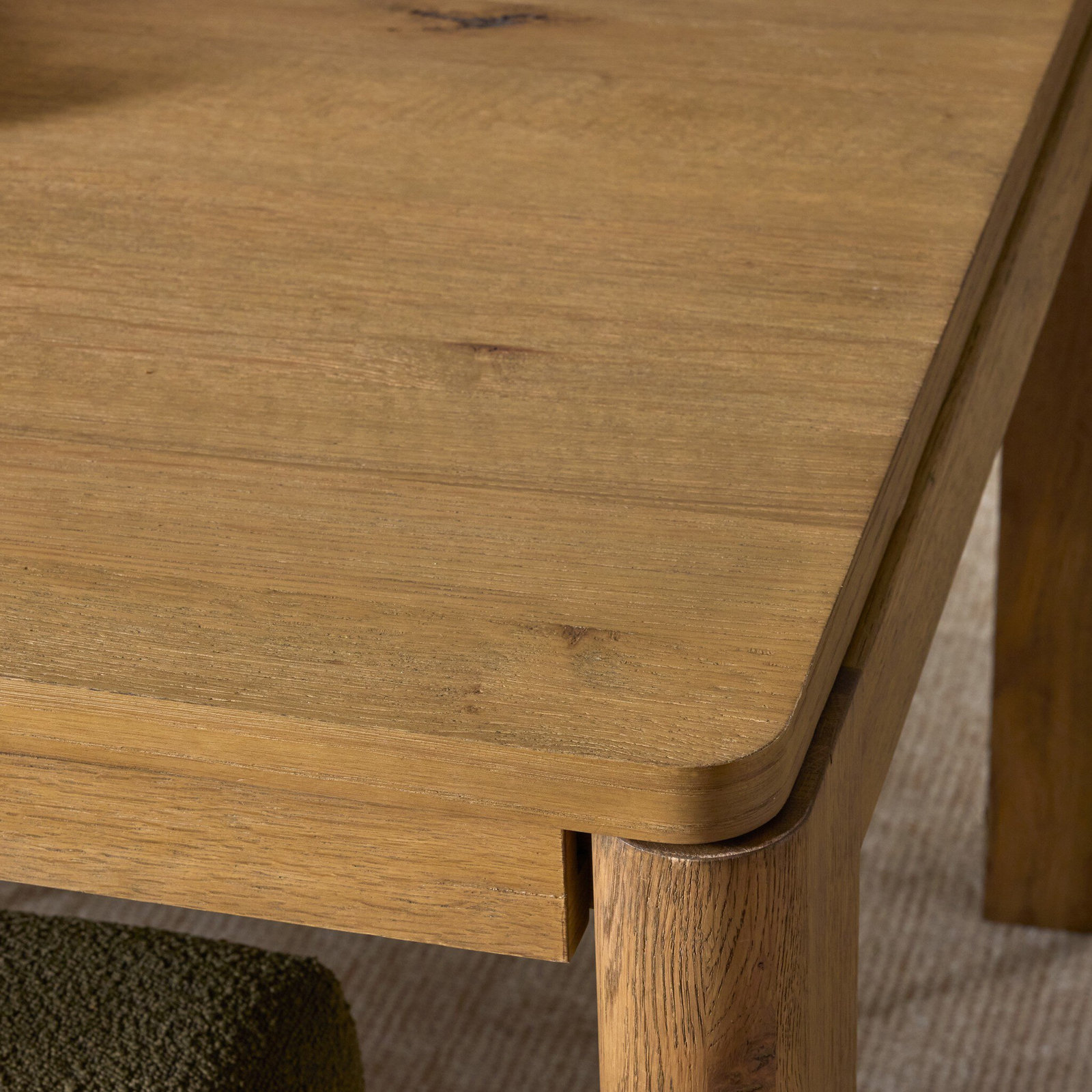 96'' Extendable Dining Table, 30'' H x 65'' W x 42''D, Worn Oak