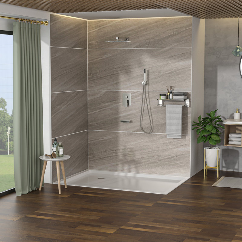 Système de douche polyvalent en acier inoxydable, expérience de spa moderne pour une baignade luxueuse