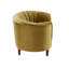 Fauteuil demi-tonneau en velours capitonné H 52 po Hoorihan-88075197