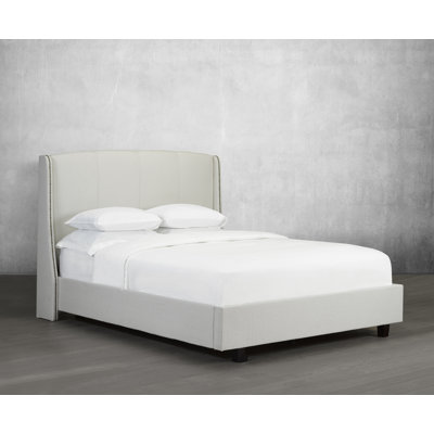 Lit plateforme tapissier Stotler