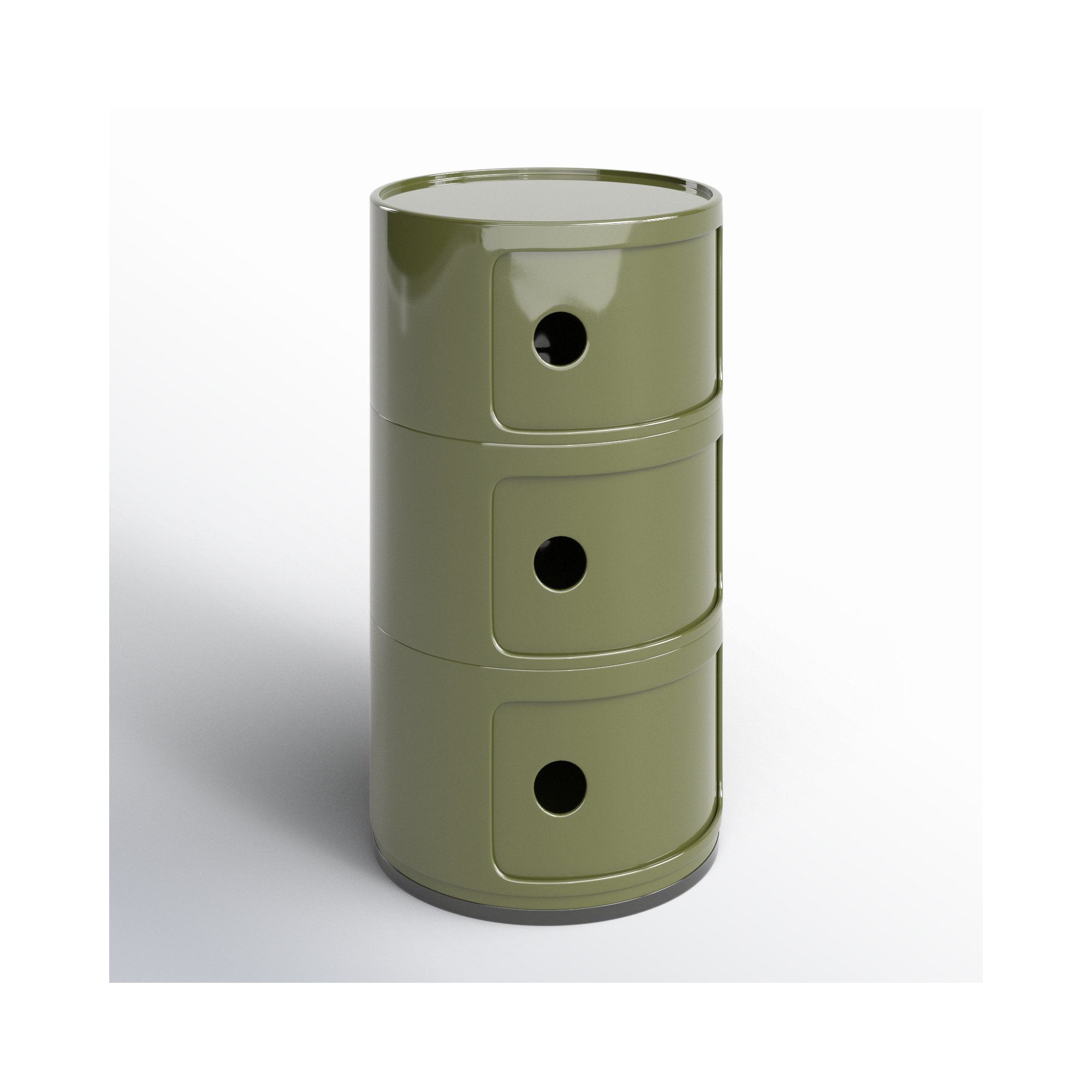Componibili Round Modular Stacking Units, 3, Green