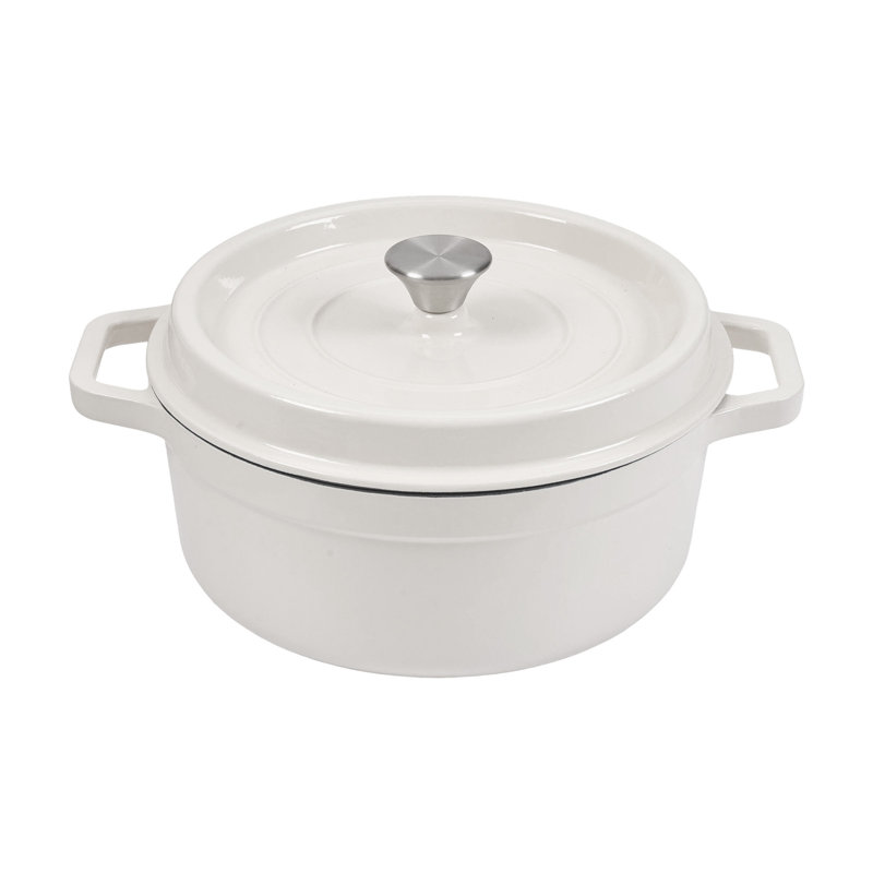 Living And Home 4L Cast Iron Stock Pot