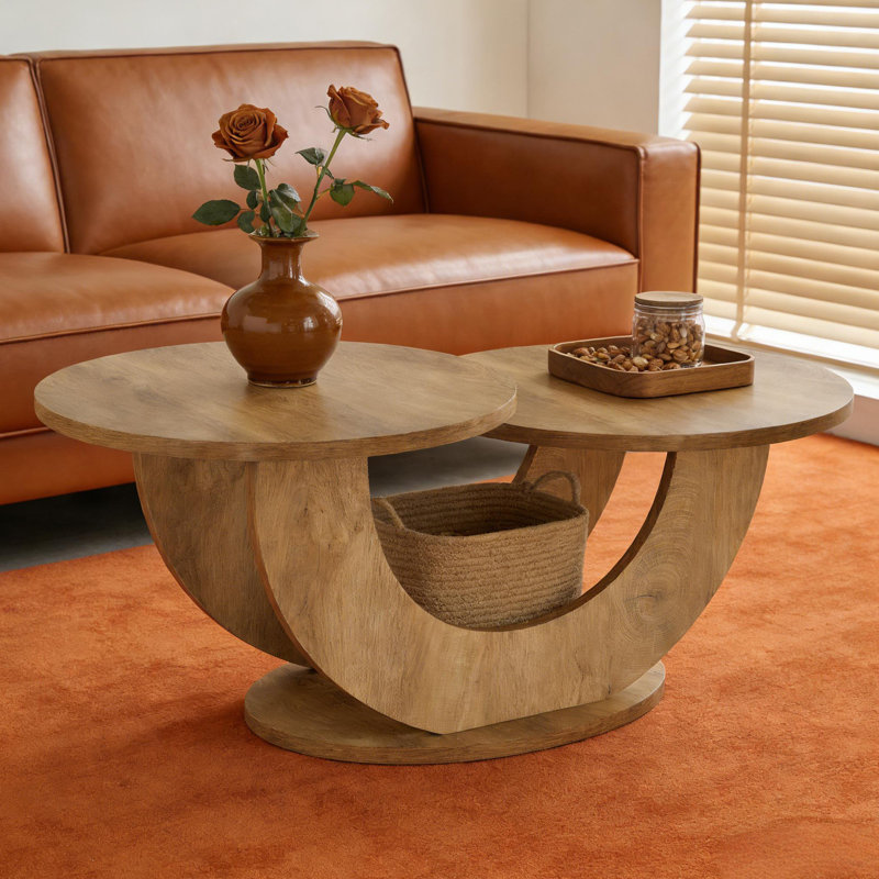 Accent Center Table,Cocktail Table,2-Tier Coffee Table