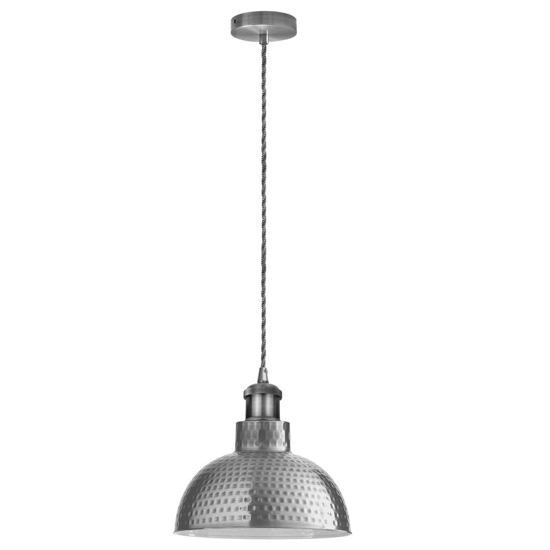 Denoila 1 - Light LED Dome Pendant, Satin Nickel, No